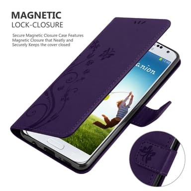 Samsung Galaxy S4 Plånboksfodral Skal (Lila)