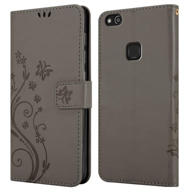 Huawei P10 LITE Plånboksfodral Skal (Grå)