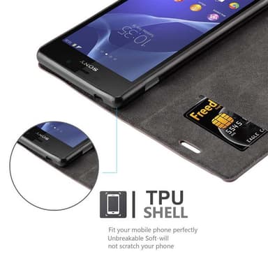 Sony Xperia M2 / M2 AQUA Skal Fodral Case (Brun)