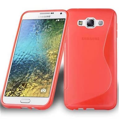 Samsung Galaxy E7 Skal Fodral Case (Röd)