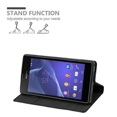 Sony Xperia M2 / M2 AQUA Skal Fodral Case (Brun)
