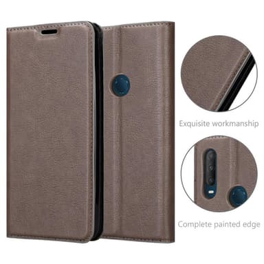 Alcatel 1S 2020 Skal Fodral Case (Brun)