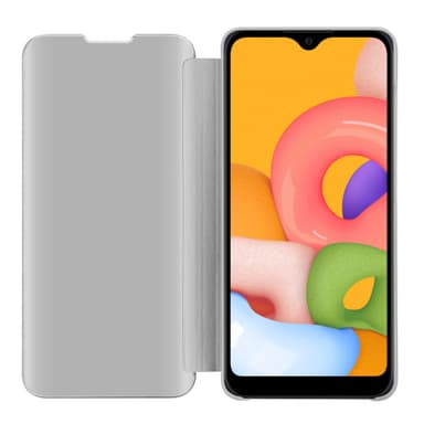 Samsung Galaxy A01 Plånboksfodral Skal (Silver)
