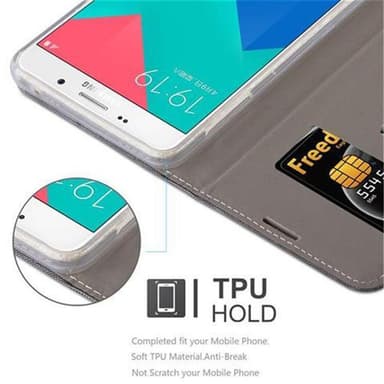 Samsung Galaxy A9 2016 Plånboksfodral Skal (Grå)