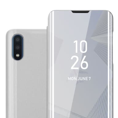 Samsung Galaxy A01 Plånboksfodral Skal (Silver)