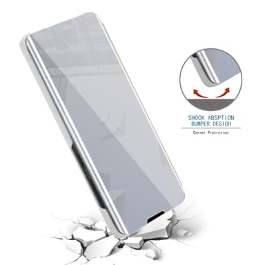 Samsung Galaxy A01 Plånboksfodral Skal (Silver)