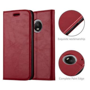 Motorola MOTO G5 PLUS Skal Fodral Case (Röd)