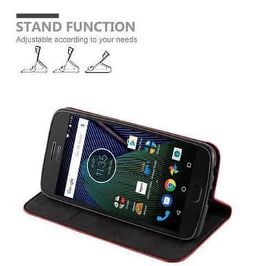 Motorola MOTO G5 PLUS Skal Fodral Case (Röd)