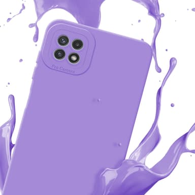 Samsung Galaxy A22 5G Skal Fodral Case (Lila)