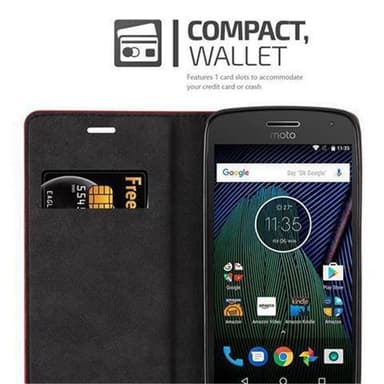 Motorola MOTO G5 PLUS Skal Fodral Case (Röd)