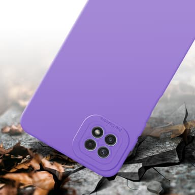 Samsung Galaxy A22 5G Skal Fodral Case (Lila)