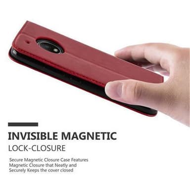 Motorola MOTO G5 PLUS Skal Fodral Case (Röd)