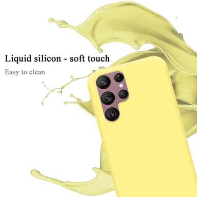 Samsung Galaxy S22 ULTRA Skal Fodral Case (Gul)
