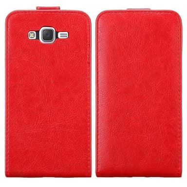 Samsung Galaxy J7 2015 Flipfodral Skal (Röd)