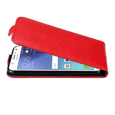 Samsung Galaxy J7 2015 Flipfodral Skal (Röd)