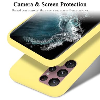 Samsung Galaxy S22 ULTRA Skal Fodral Case (Gul)