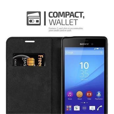 Sony Xperia M4 AQUA Skal Fodral Case (Svart)