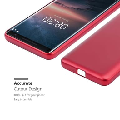 Skal Nokia 8 Sirocco Fodral Case (Röd)