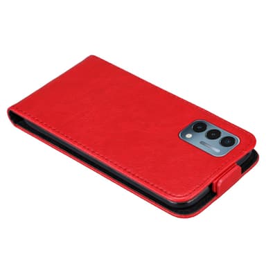 OnePlus Nord N200 5G Flipfodral Skal (Röd)