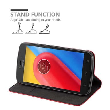 Motorola MOTO C Skal Fodral Case (Röd)