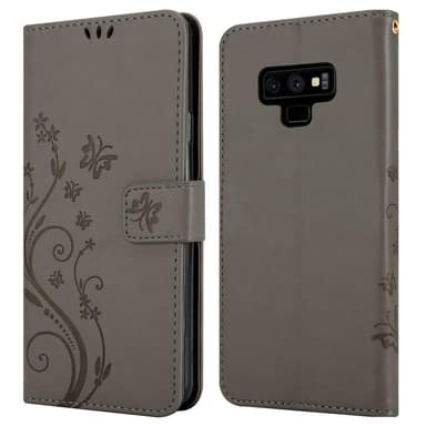 Samsung Galaxy NOTE 9 Plånboksfodral Skal (Grå)