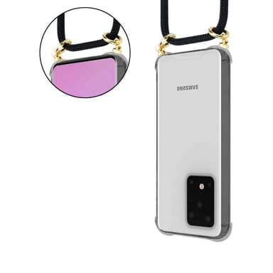Samsung Galaxy S20 ULTRA Skal Fodral Kedja (Svart)