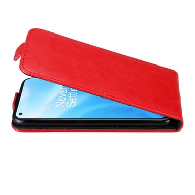 OnePlus Nord N200 5G Flipfodral Skal (Röd)