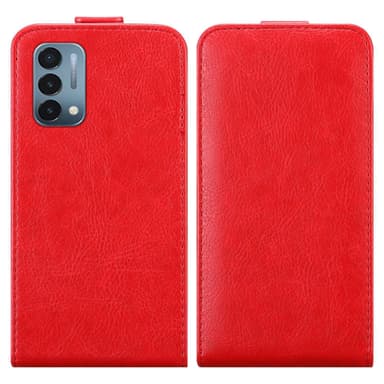 OnePlus Nord N200 5G Flipfodral Skal (Röd)
