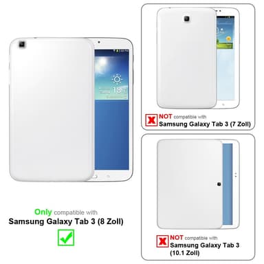 Samsung Galaxy Tab 3 (8 tum) Plånboksfodral Skal (Brun)