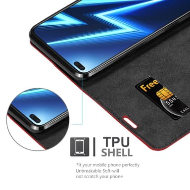 Realme 6 PRO Skal Fodral Case (Röd)
