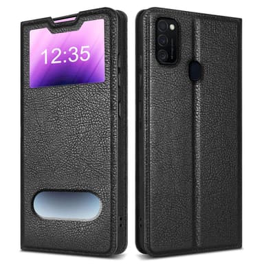 Samsung Galaxy M21 / M30s Plånboksfodral Skal (Svart)