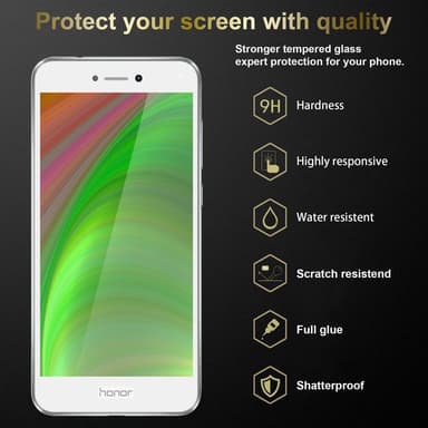 Honor 8 LITE 3x Skyddsglas Skyddsfilm Skärmskydd