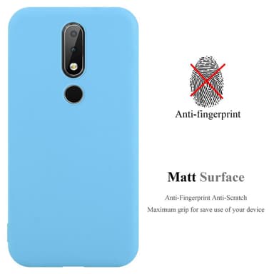 Skal Nokia 6.1 PLUS / X6 Fodral Case (Blå)