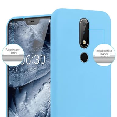 Skal Nokia 6.1 PLUS / X6 Fodral Case (Blå)