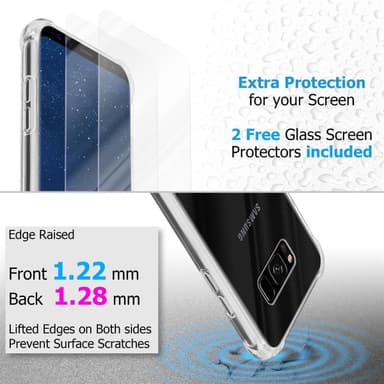 Samsung Galaxy S8 Skal Fodral Case (Transparent)