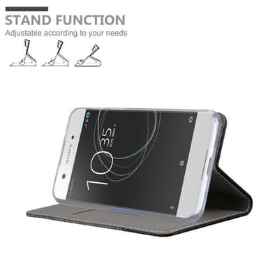 Sony Xperia XA1 Plånboksfodral Skal (Grå)