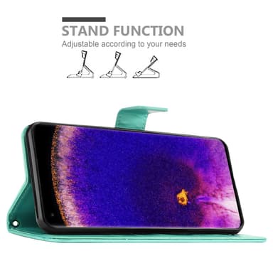 Oppo FIND X5 PRO Plånboksfodral Skal (Turkos)