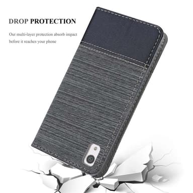 Sony Xperia XA1 Plånboksfodral Skal (Grå)