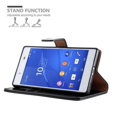 Sony Xperia Z3 PLUS / Z4 Plånboksfodral Skal (Svart)