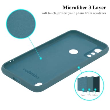 Motorola MOTO E6s 2020 Skal Fodral Case (Grön)