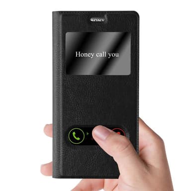 Sony Xperia Z5 PREMIUM Plånboksfodral Skal (Svart)