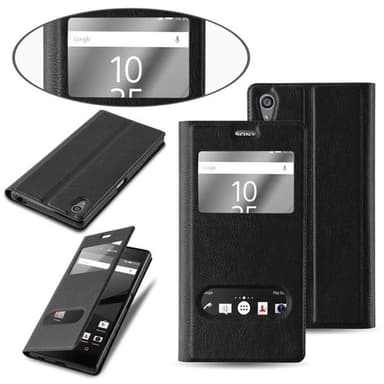 Sony Xperia Z5 PREMIUM Plånboksfodral Skal (Svart)