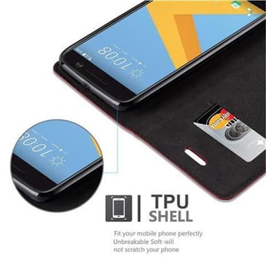 HTC ONE M10 Skal Fodral Case (Röd)