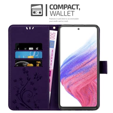 Samsung Galaxy A53 5G Plånboksfodral Skal (Lila)