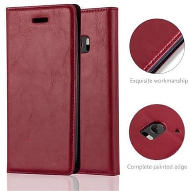 HTC ONE M10 Skal Fodral Case (Röd)