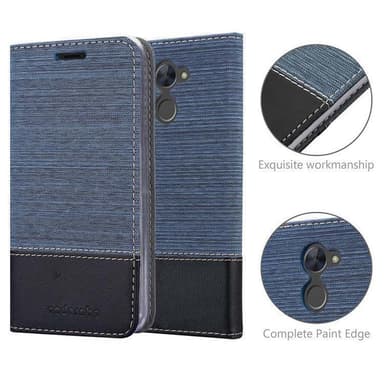 Huawei Enjoy 7 PLUS Plånboksfodral Skal (Blå)
