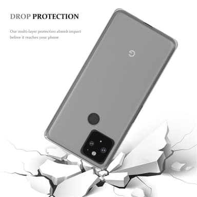 Google PIXEL 5 Skal Fodral Case (Transparent)