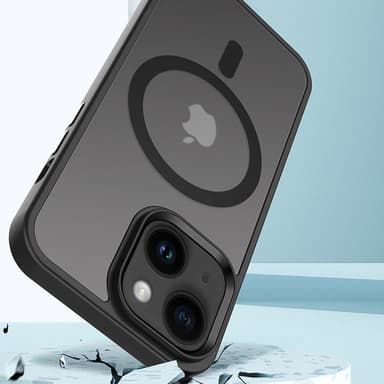 iPhone 14 Skal Fodral kompatibel MagSafe (Svart)