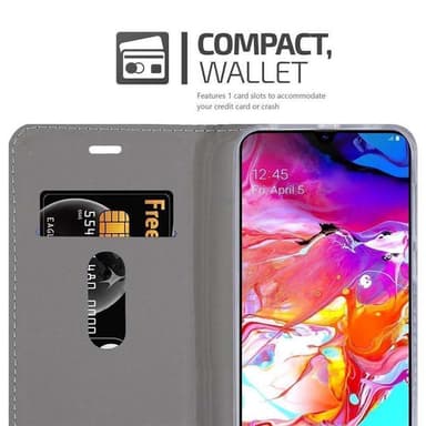 Samsung Galaxy A70 / A70s Plånboksfodral Skal (Grå)