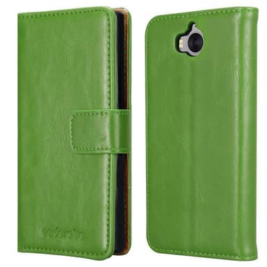 Huawei Y5 2017 / Y6 2017 Plånboksfodral Skal (Grön)